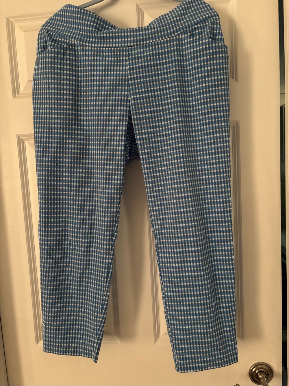 Lilly Pulitzer Blue & White Cropped Pants